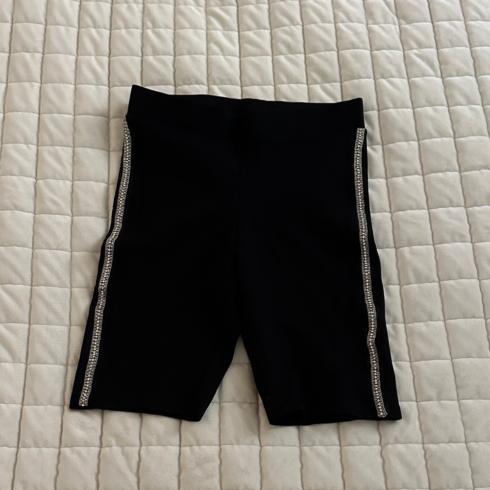 Zara Black Shorts with Subtle Silver Details